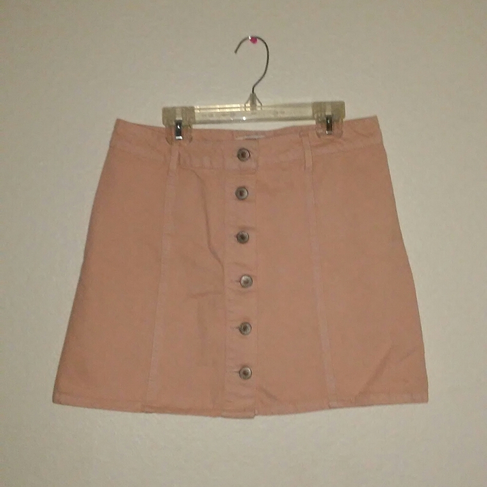 Forever 21 Light Pink Denim Skirt